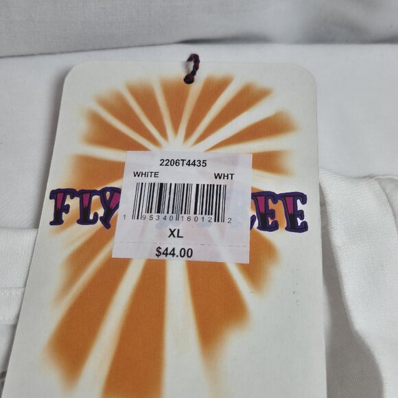 Born Fly Men's Fly 'N Free White Graphic Print T-Shirt Size XL (45) - Picture 8 of 10